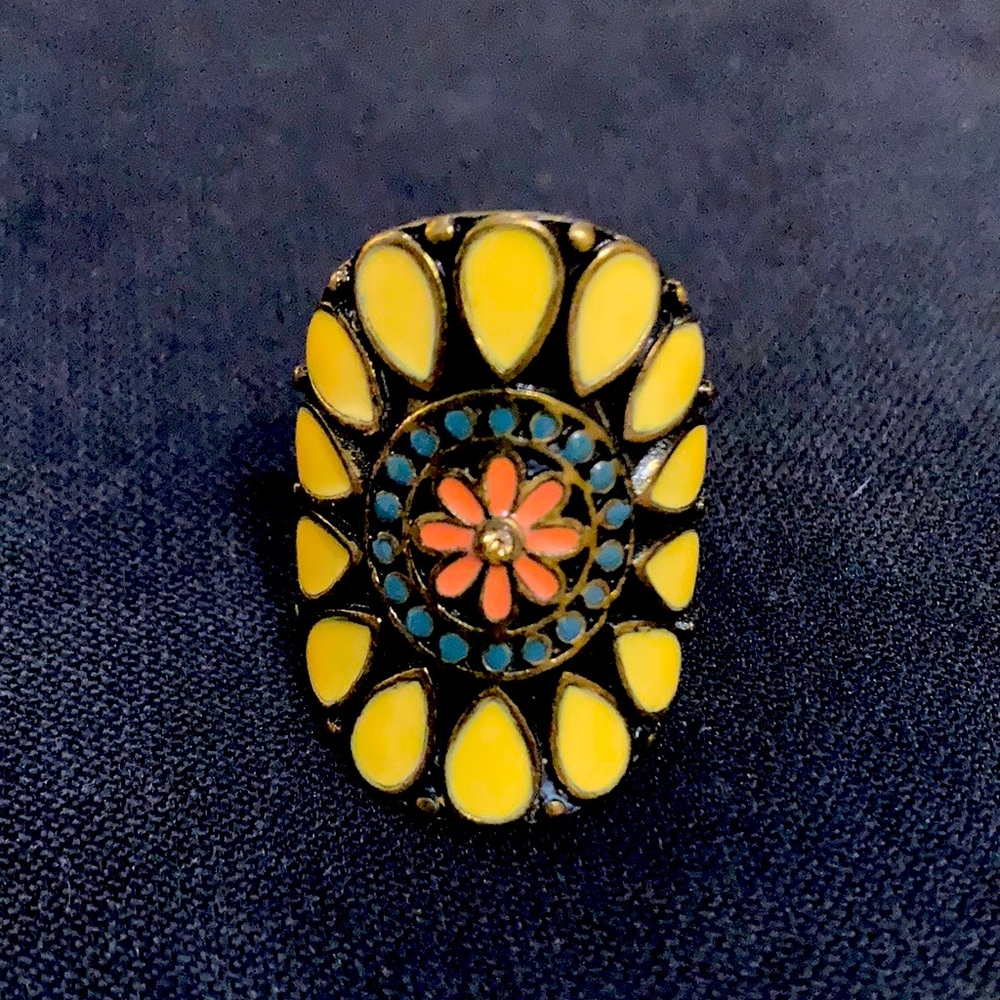 Metal flower Ring